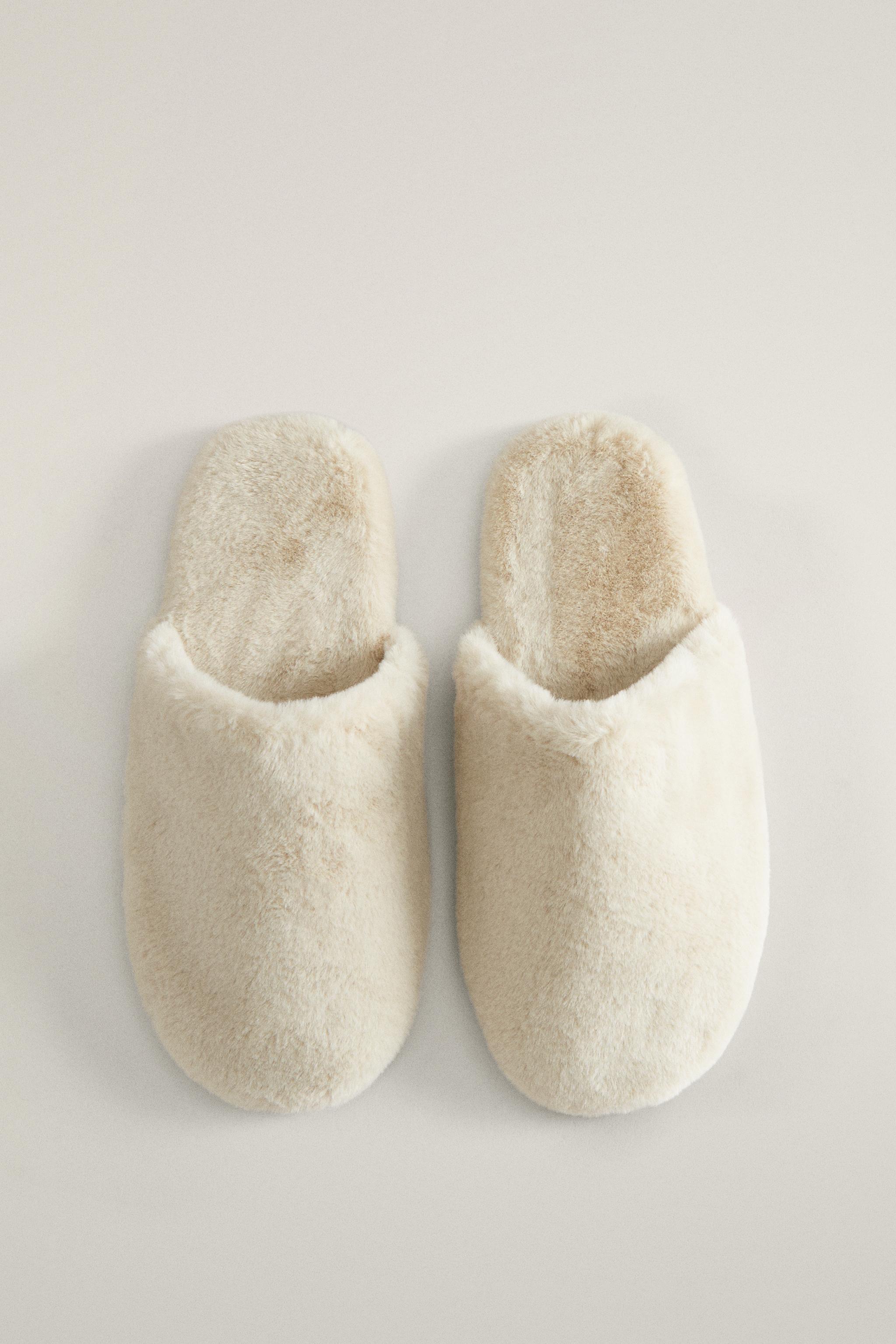 FAUX FUR MULE SLIPPERS