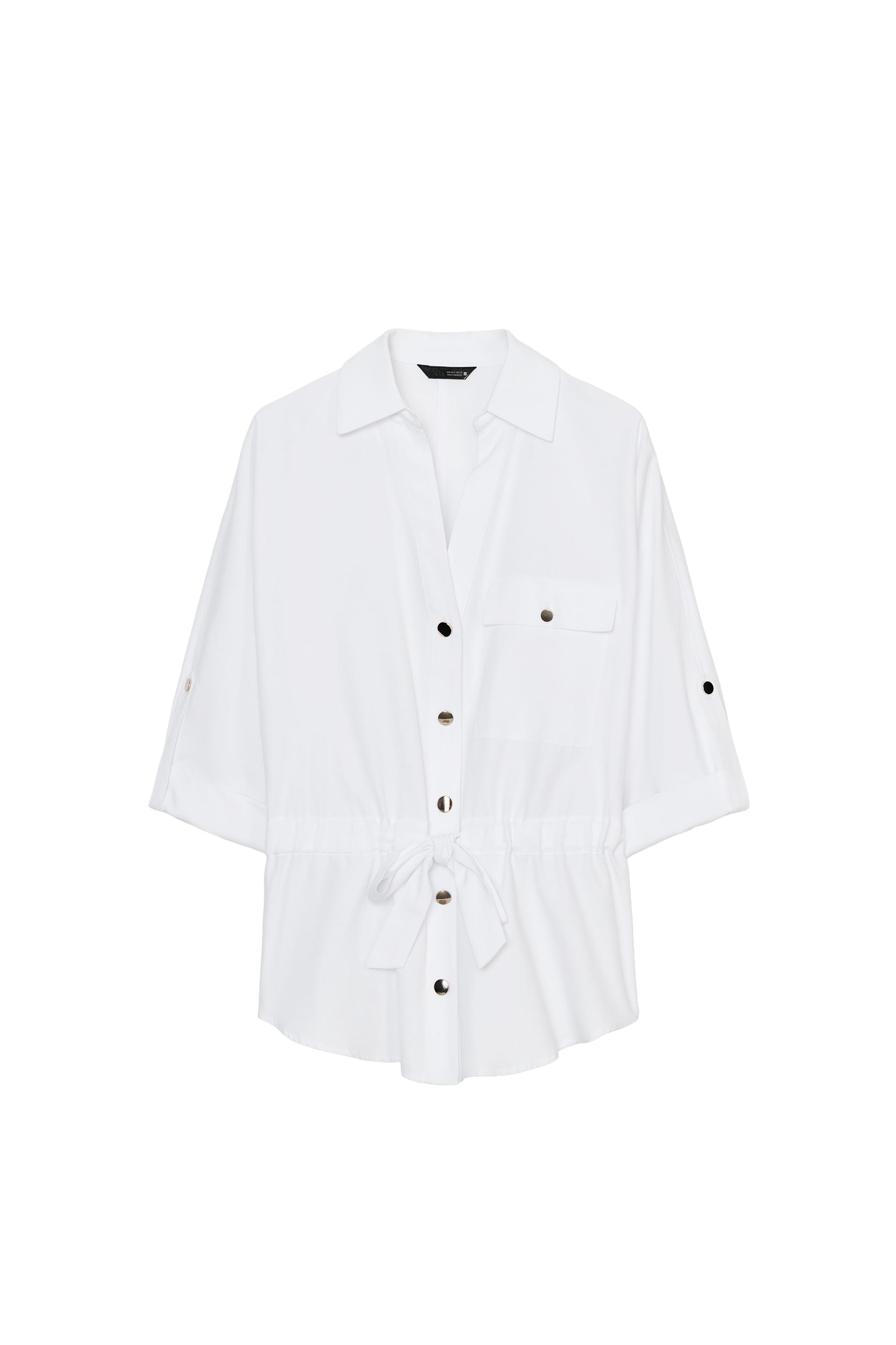 POPLIN SAFARI SHIRT