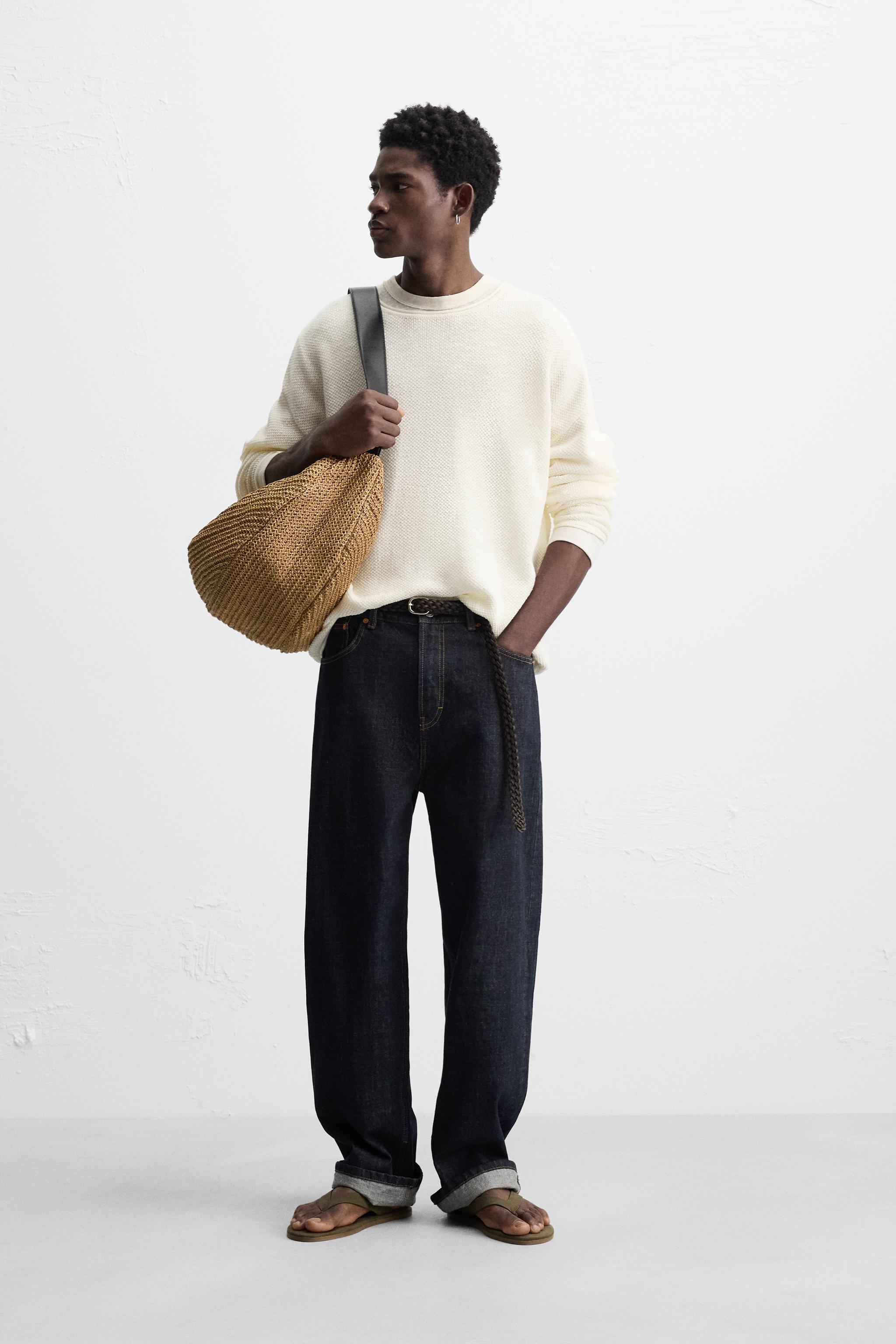 【ZARA】リラックスフィット テクスチャセーター | 2893/412/737 リラックスフィット テクスチャセーター - ブラウン/モール