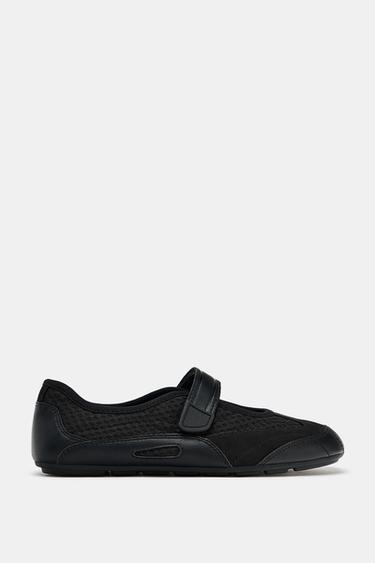 BAILARINA DEPORTIVA REJILLA - Negro de Zara