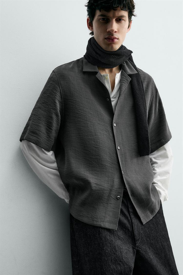 ZARA FLUID TEXTURED SHIRT