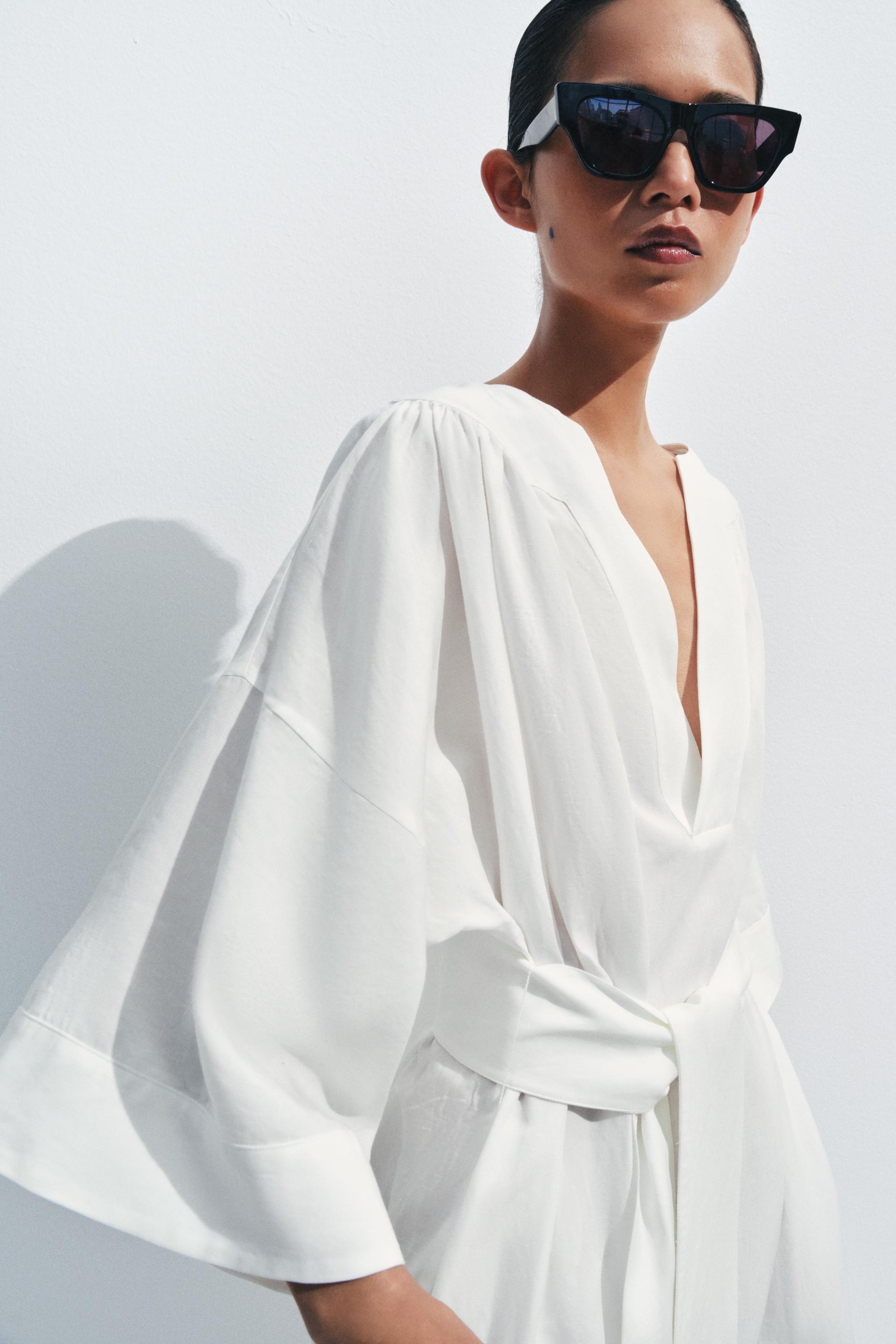 ROBE TUNIQUE AVEC CEINTURE ZW COLLECTION