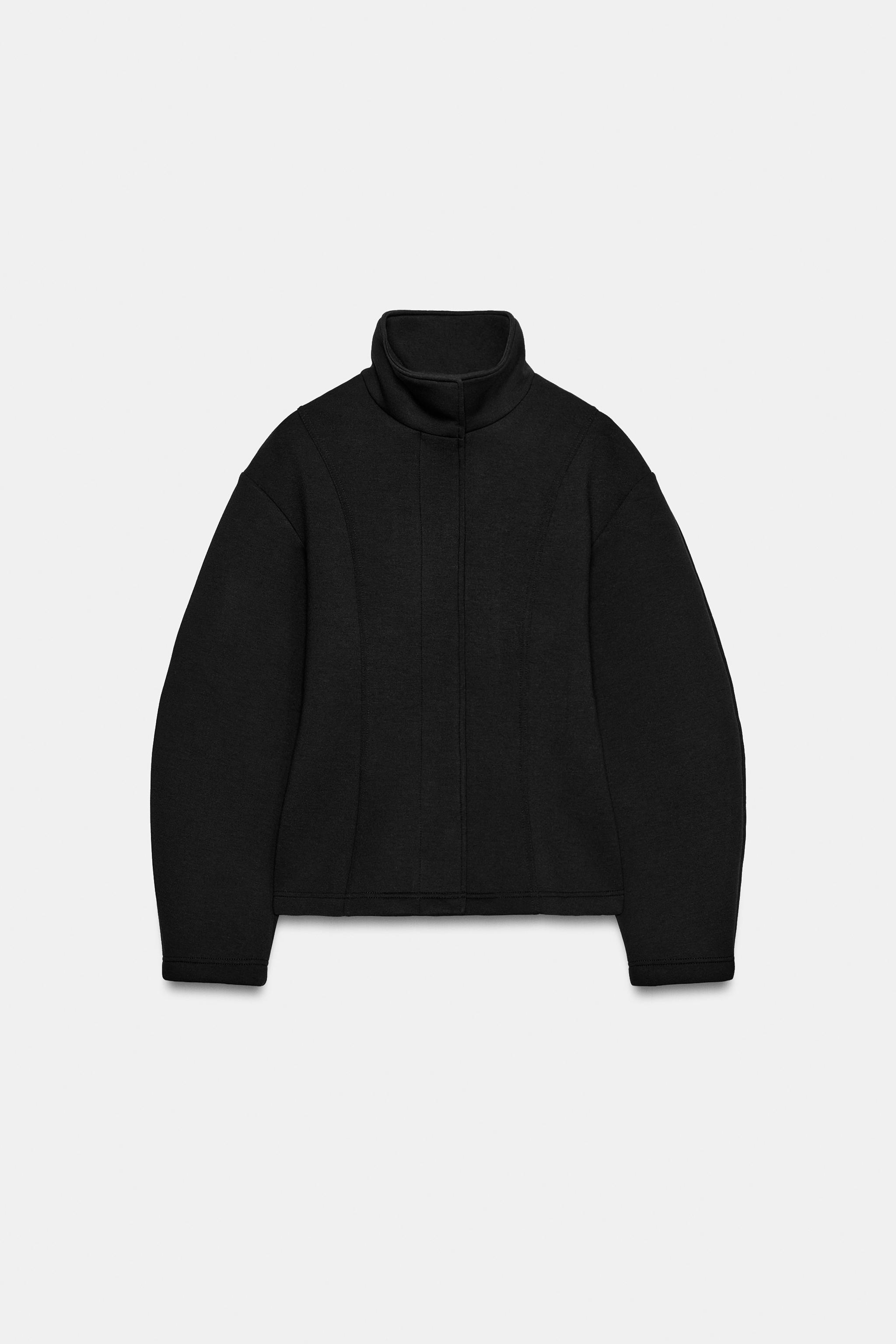 Женские куртки Zara STAND-UP COLLAR JACKET — фото 4