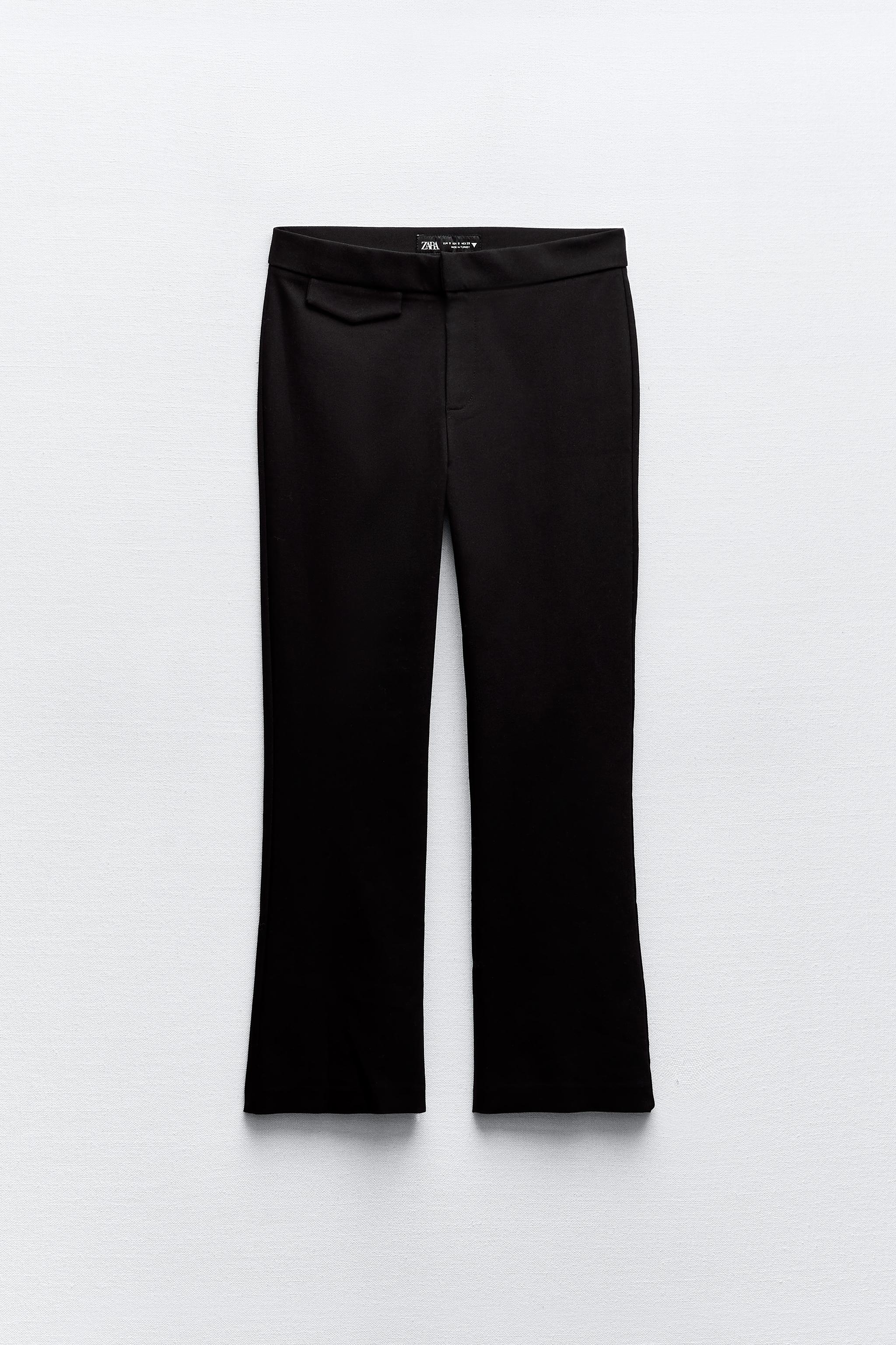 ZW COLLECTION TROUSERS WITH DOUBLE WAISTBAND - Black