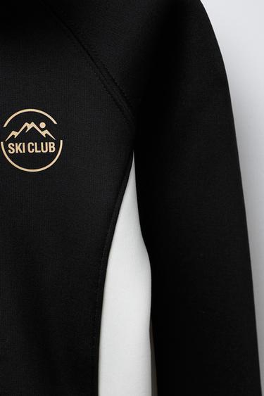 COMBINED THERMAL SWEATSHIRT SKI COLLECTION - Black by Zara - Image 3