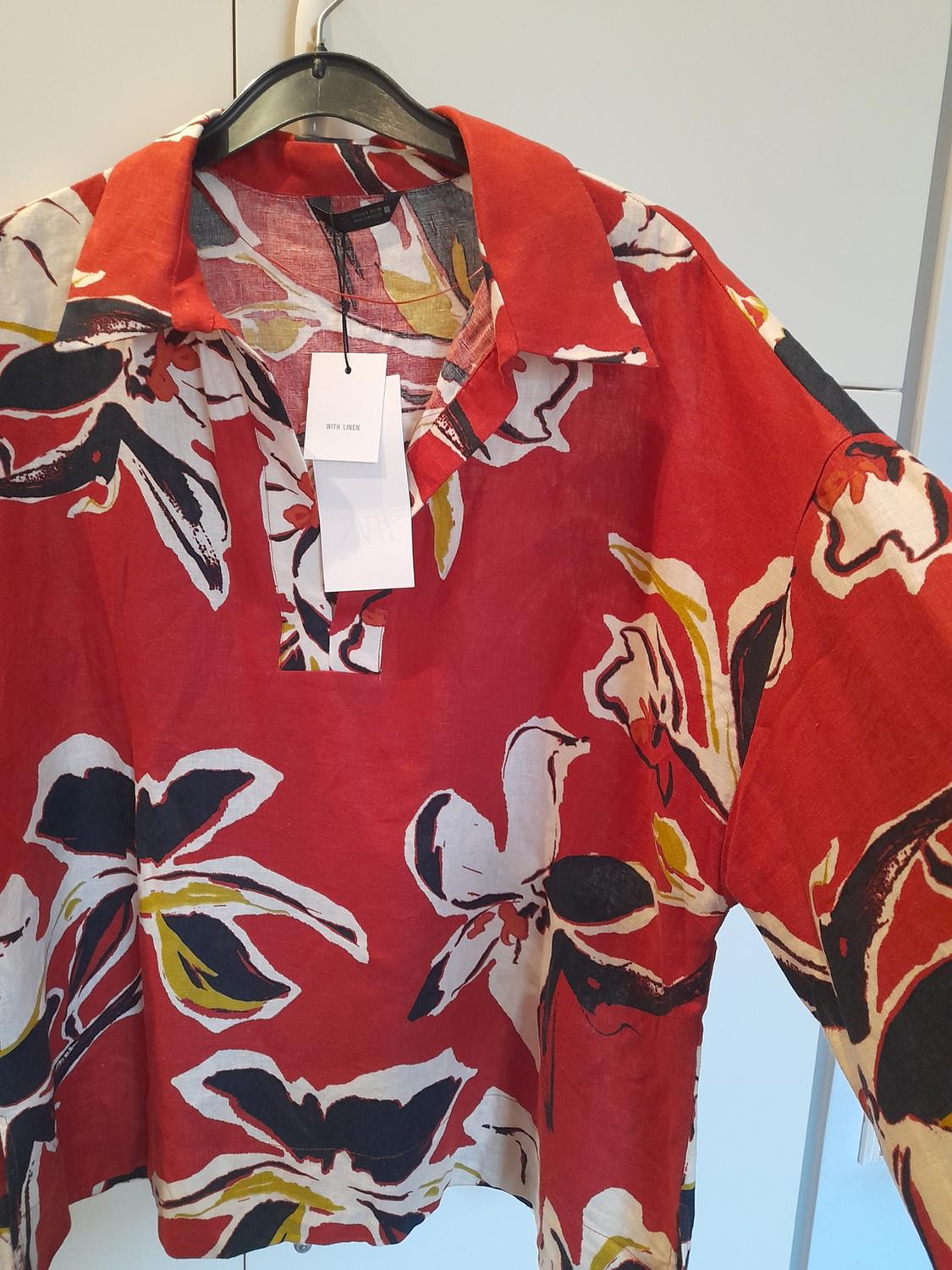 FLORAL PRINT LINEN BLEND SHIRT - Image 5