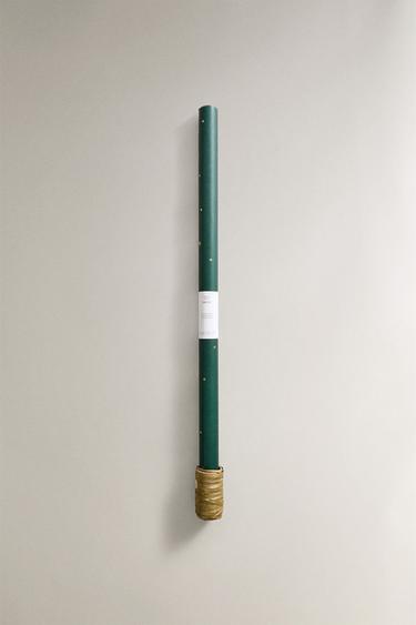 CHRISTMAS STAR WRAPPING PAPER AND RIBBON SET WITH BOW - Green by Zara - Image 0