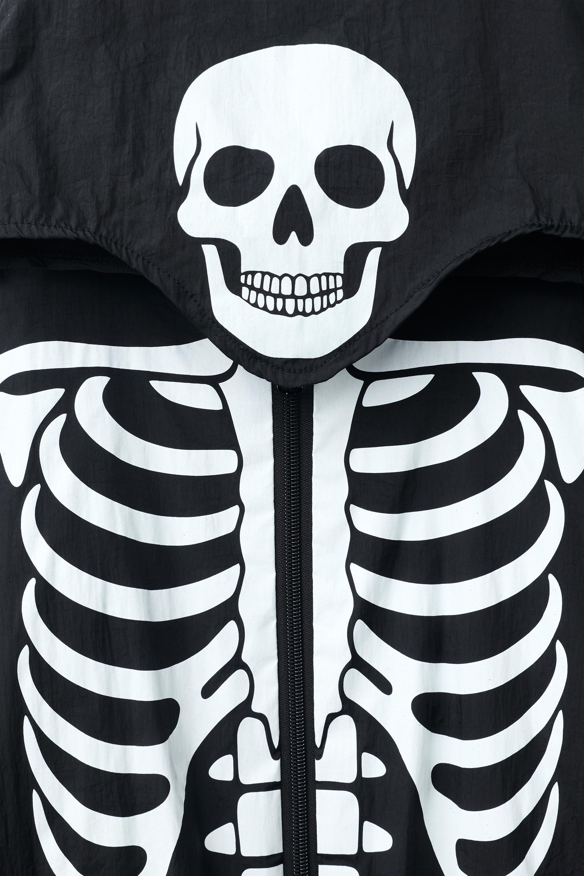 GLOW-IN-THE-DARK SKELETON JUMPSUIT COSTUME