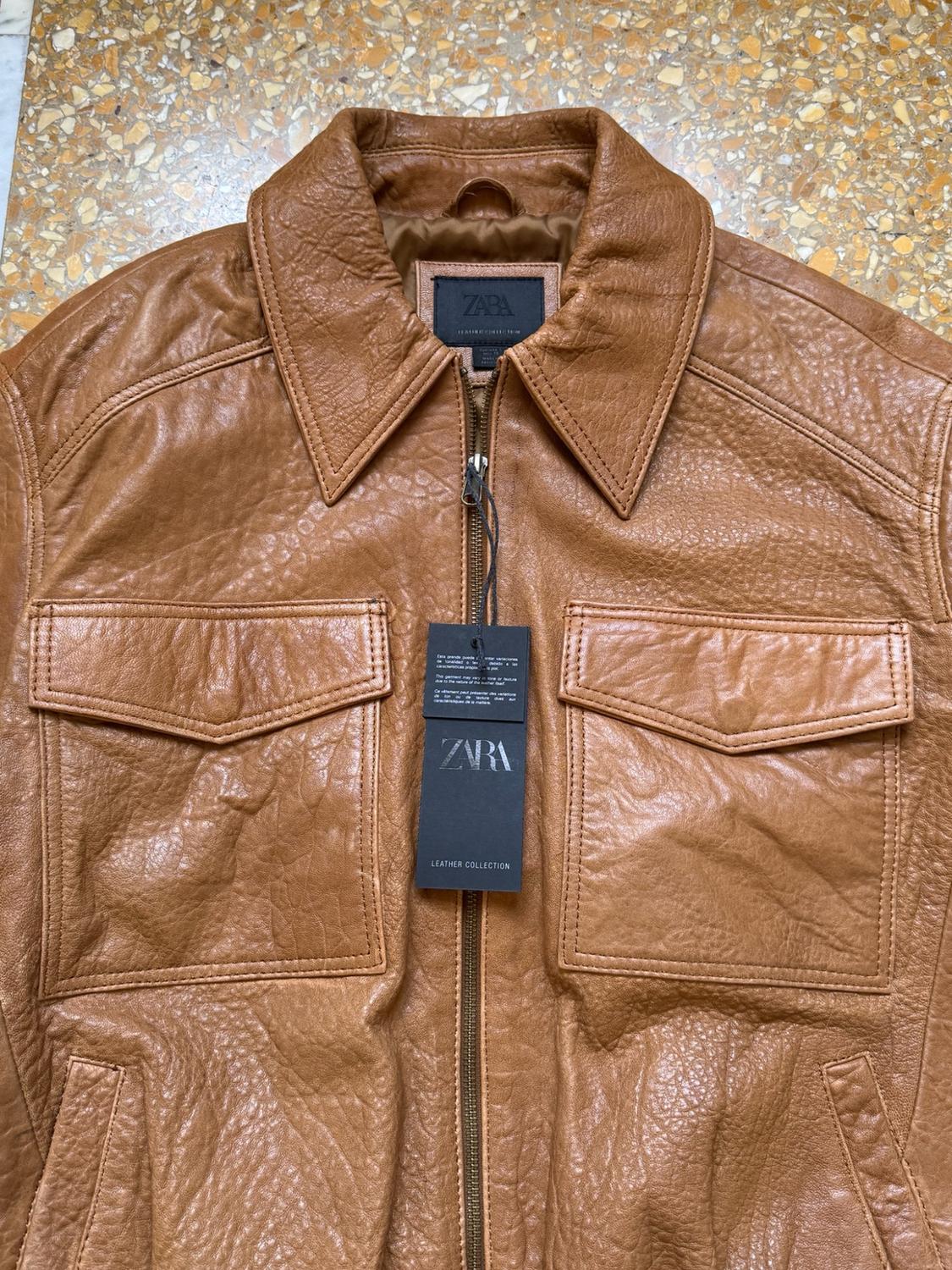 LEATHER JACKET WITH POCKETS - Image 3