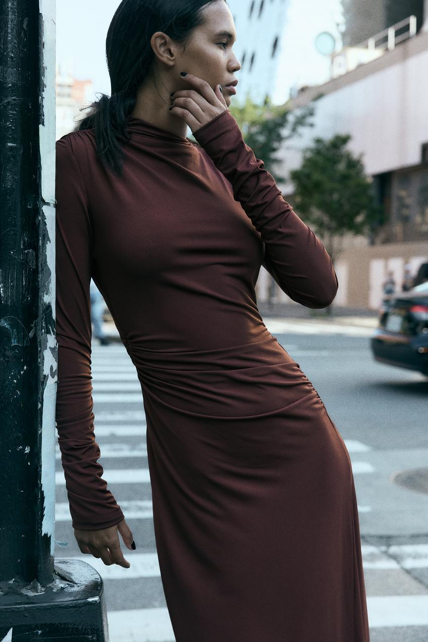 Granate Zara Vestido Granate Punto Zara Brown Long Sleeve Dress Shop On Pinterest Granate Zara Vestido Granate Punto Zara Brown Long Sleeve Dress Shop On Pinterest