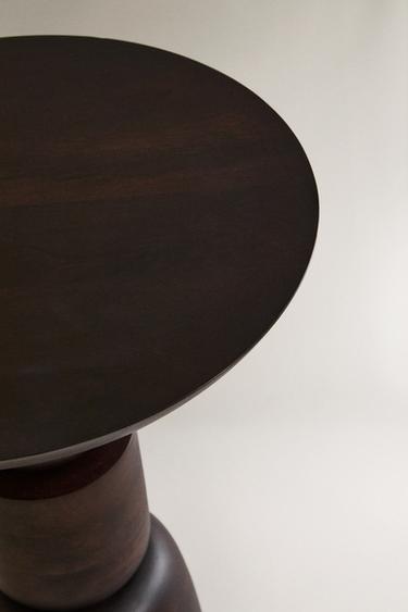 WOODEN SIDE TABLE - Black by Zara - Image 2
