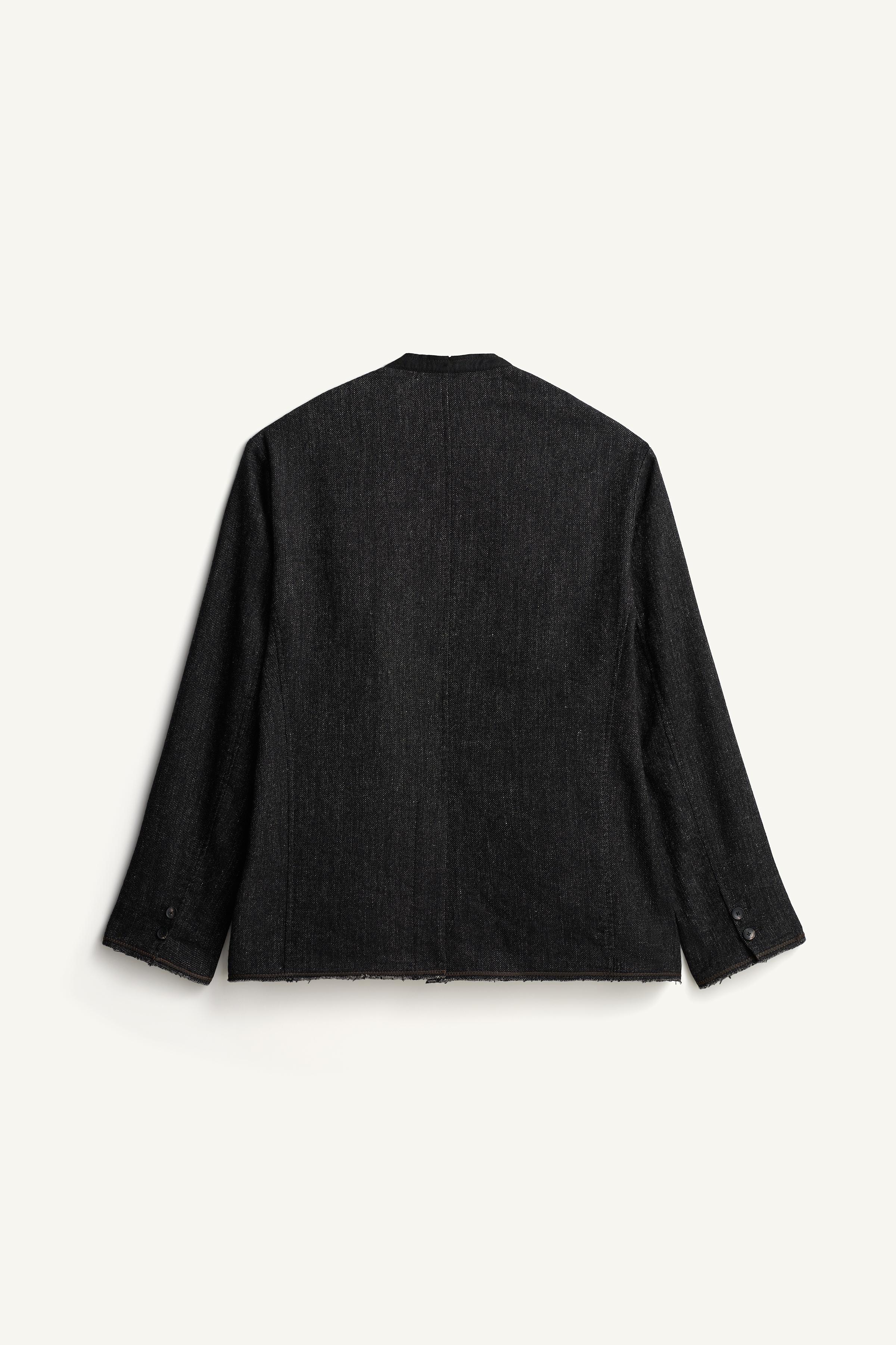 VESTE RELAXED FIT SANS COL