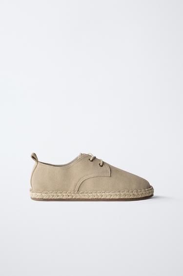 BLÜCHER JUTE LEDER - Grau von Zara