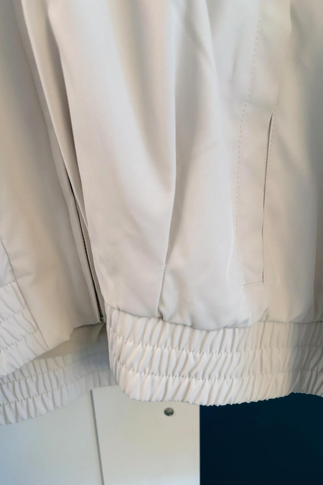 STRAIGHT FIT BOMBER JACKET WITH PLEATS - Image 3