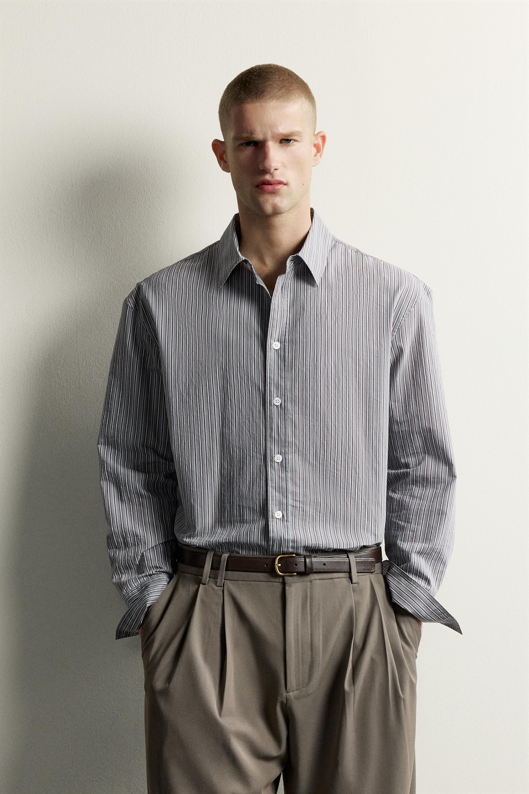 RELAXED FIT STRIPED SHIRT