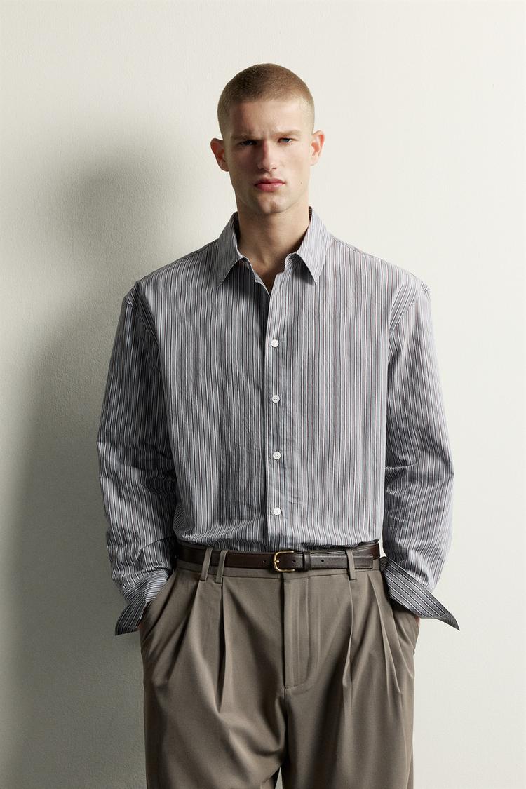 STRIPED RELAXED FIT SHIRT