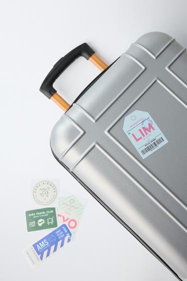 MULTICOLOURED TRAVEL SUITCASE - Grey by Zara - Image 2