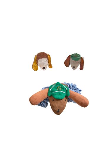 CHILDREN'S DOG HAIR CLIPS AND SCRUNCHIE - Blue by Zara