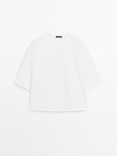 Zara Oversize heavy weight T-shirt - White
