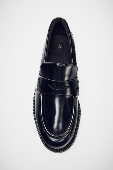 FLAT LOAFERS - Black by Zara