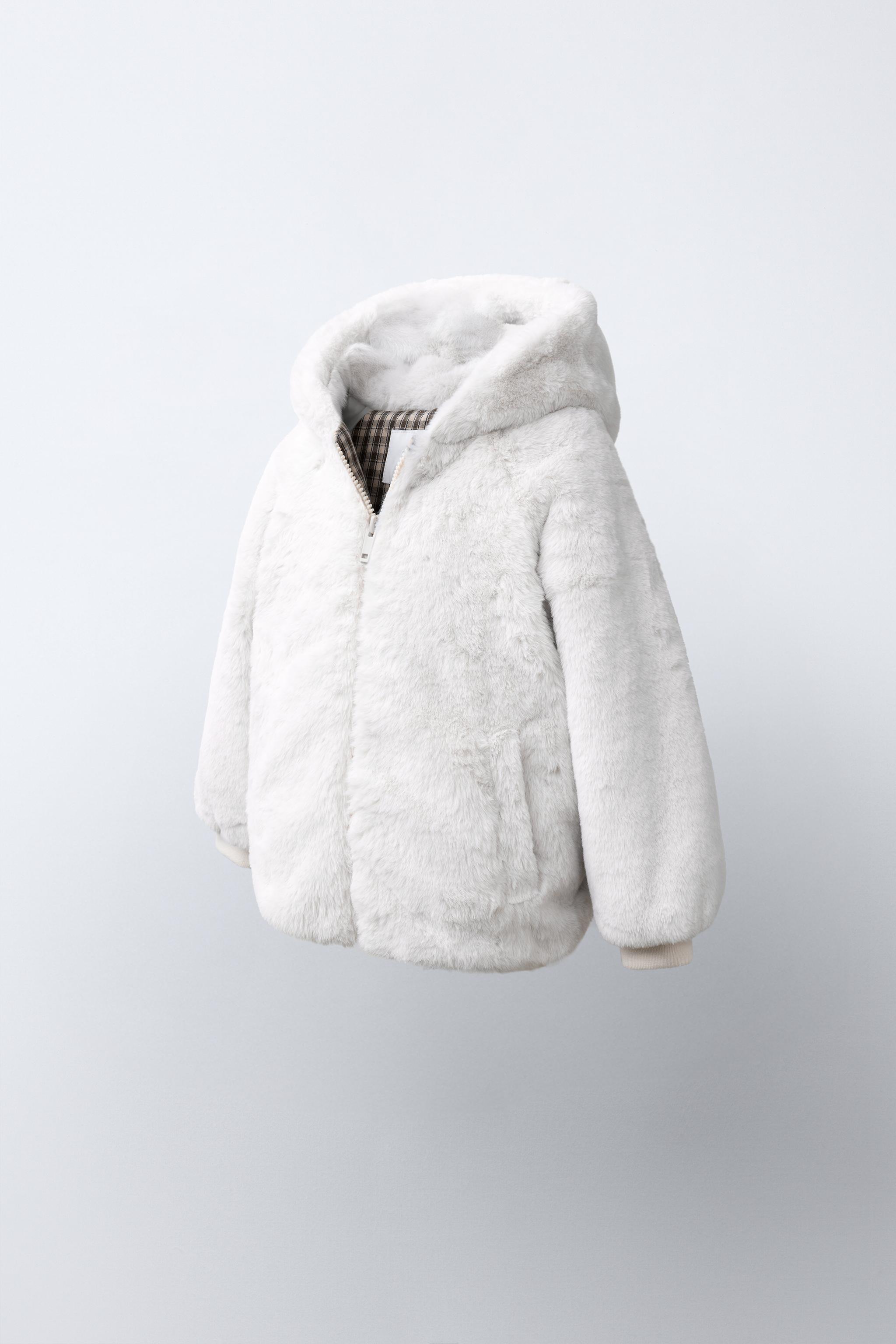 FAUX FUR HOODIE JACKET