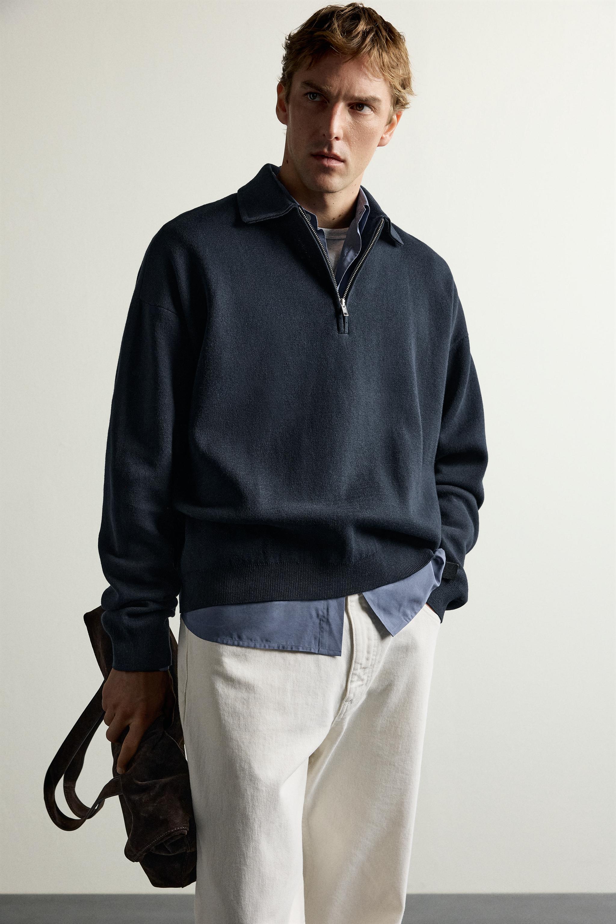 QUARTER-ZIP KNIT POLO