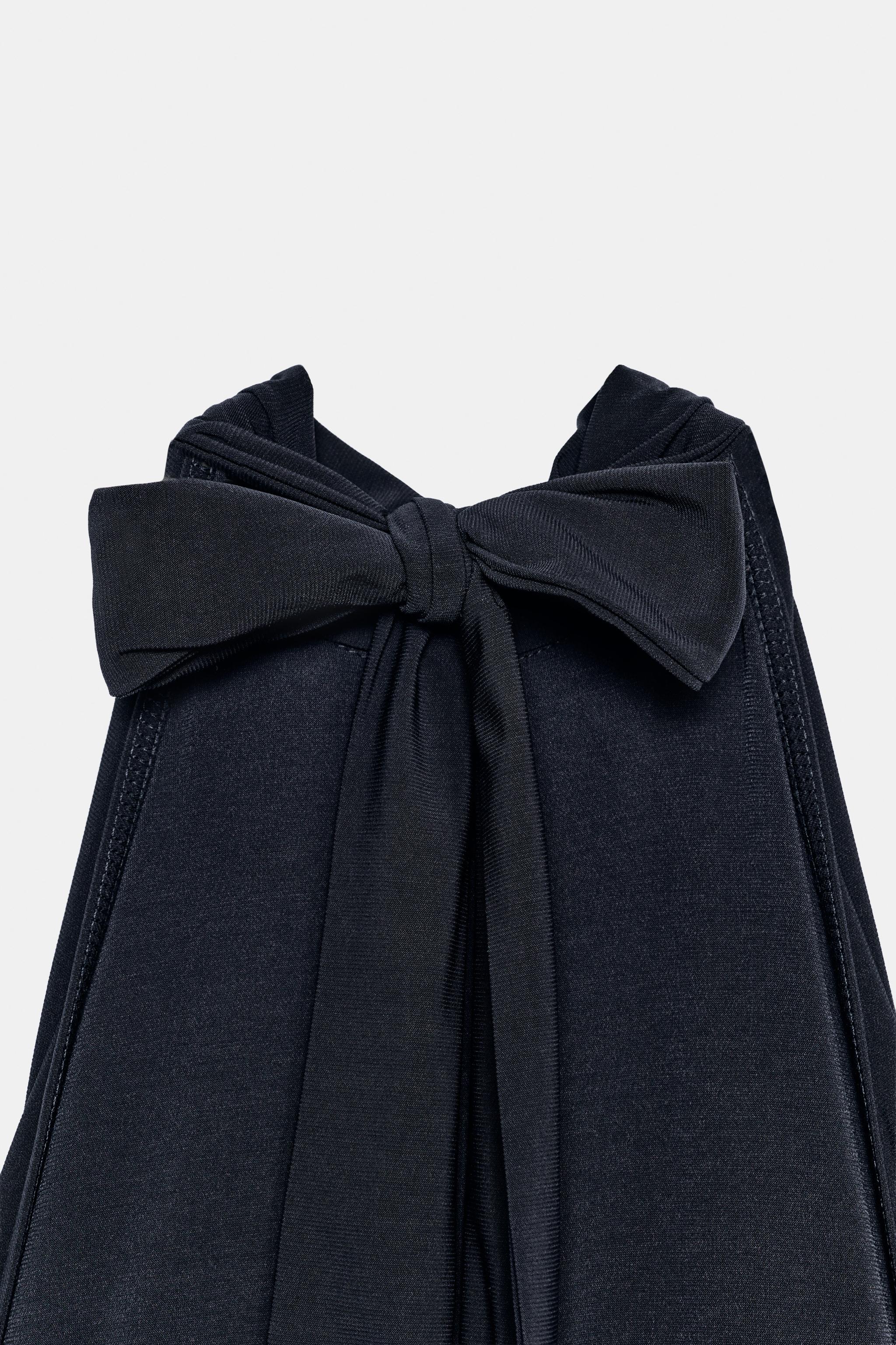 Женские комбинезоны Zara DRAPED HALTER BLOUSE JUMPSUIT — фото 6