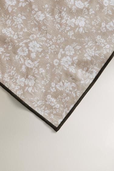 RESIN FLORAL PRINT TABLECLOTH - Beige by Zara - Image 2