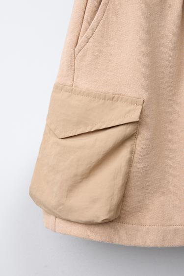 EMBROIDERED CARGO BERMUDA SHORTS - Beige by Zara - Image 2