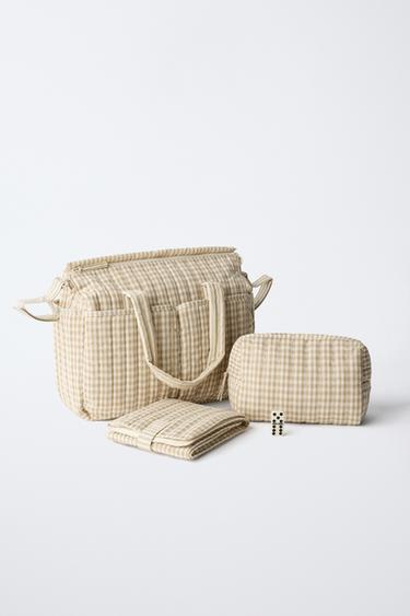 ENSEMBLE MATERNITÉ À CARREAUX - Blanc écru de Zara - Image 9