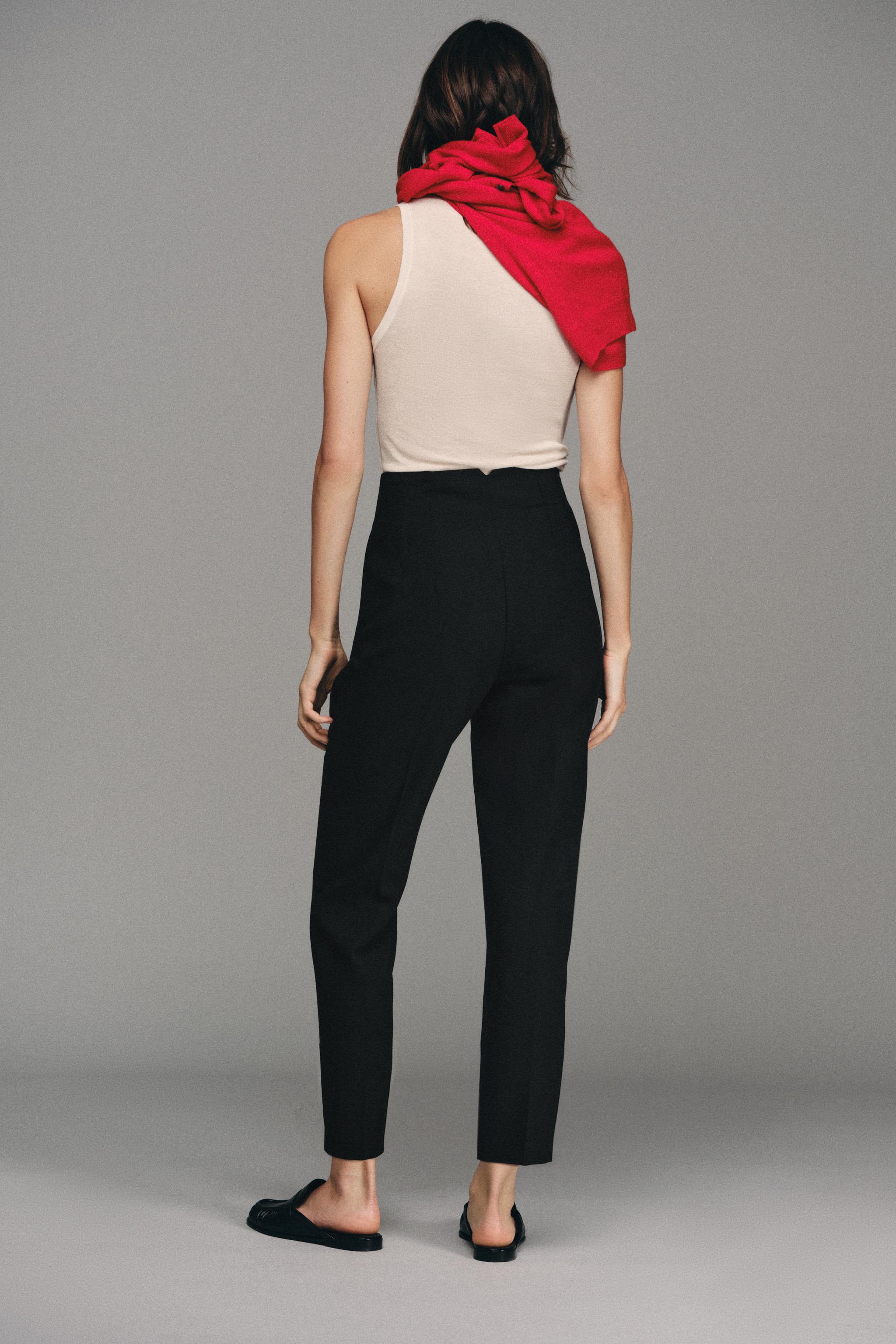 Женские брюки Zara HIGH-WAISTED PANTS — фото 3