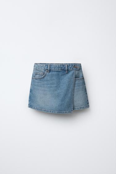 Zara DENIM SKORT - Blue