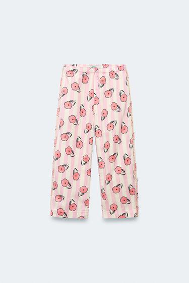 2-14 YEARS / LIMITED EDITION FLORAL BALLOON TROUSERS - Printed by Zara - Image 0