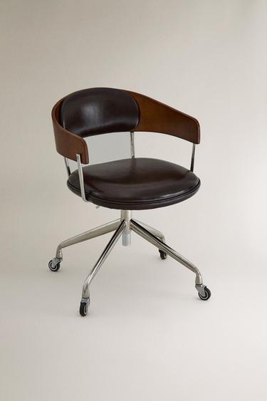 CHAISE DE BUREAU À ROULETTES - Noir de Zara - Image 1