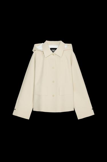 ZW COLLECTION WATER-RESISTANT RUBBERISED JACKET - Butter by Zara