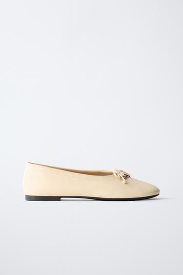 BALERINI CHARM - Galben-vanilie de la Zara