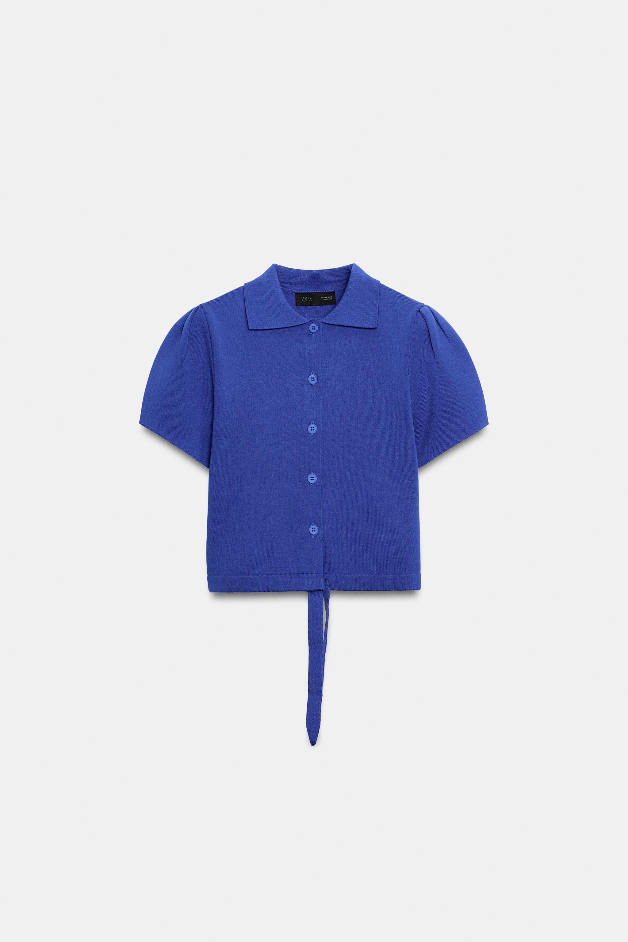 GILET EN MAILLE AVEC NŒUD