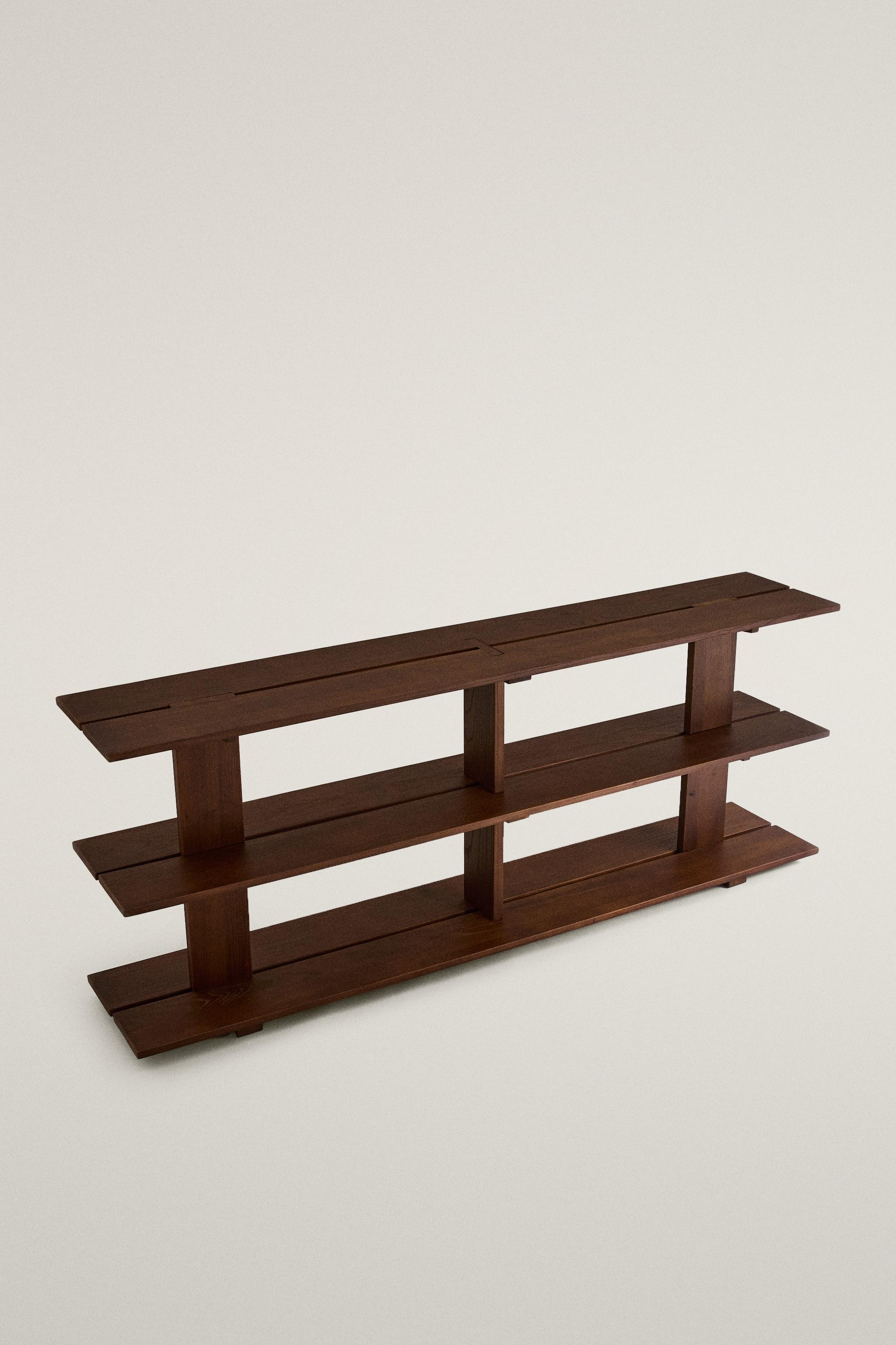 ELM WOOD SHELF WITH THREE SHELVES