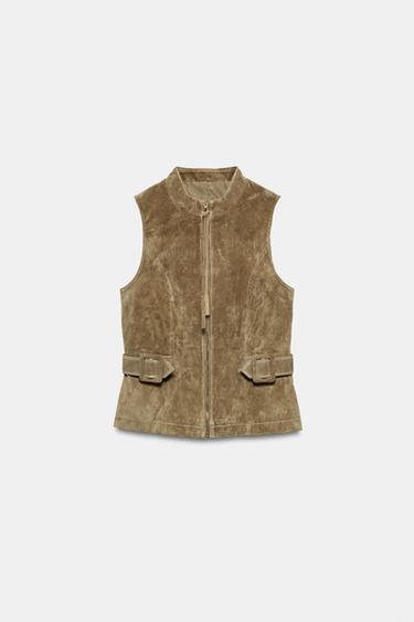 CUERPO PIEL 100% TRABILLAS - Marrón / Topo de Zara - Imagen 0