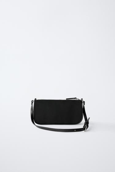 SAC PORTÉ ÉPAULE EN NYLON - Noir de Zara - Image 3