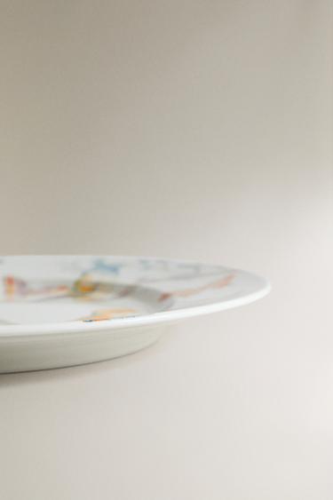 ASSIETTE À DESSERT BRANCHES ET OISEAUX | MARISA BERENSON - Écru de Zara - Image 3