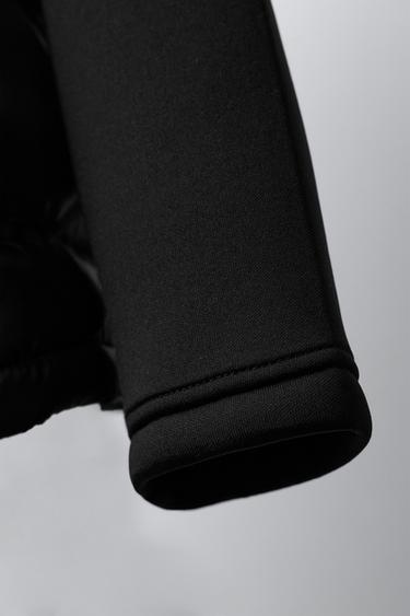 QUILTED CONTRAST JACKET - Black by Zara - Image 5