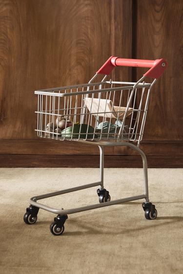 Zara DJEČJA IGRAČKA KOLICA ZA SUPERMARKET – Srebrni