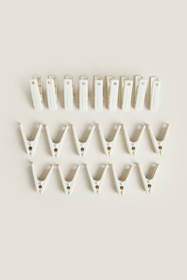 CLOTHES PEG PACK (PACK OF 20) - Cream by Zara