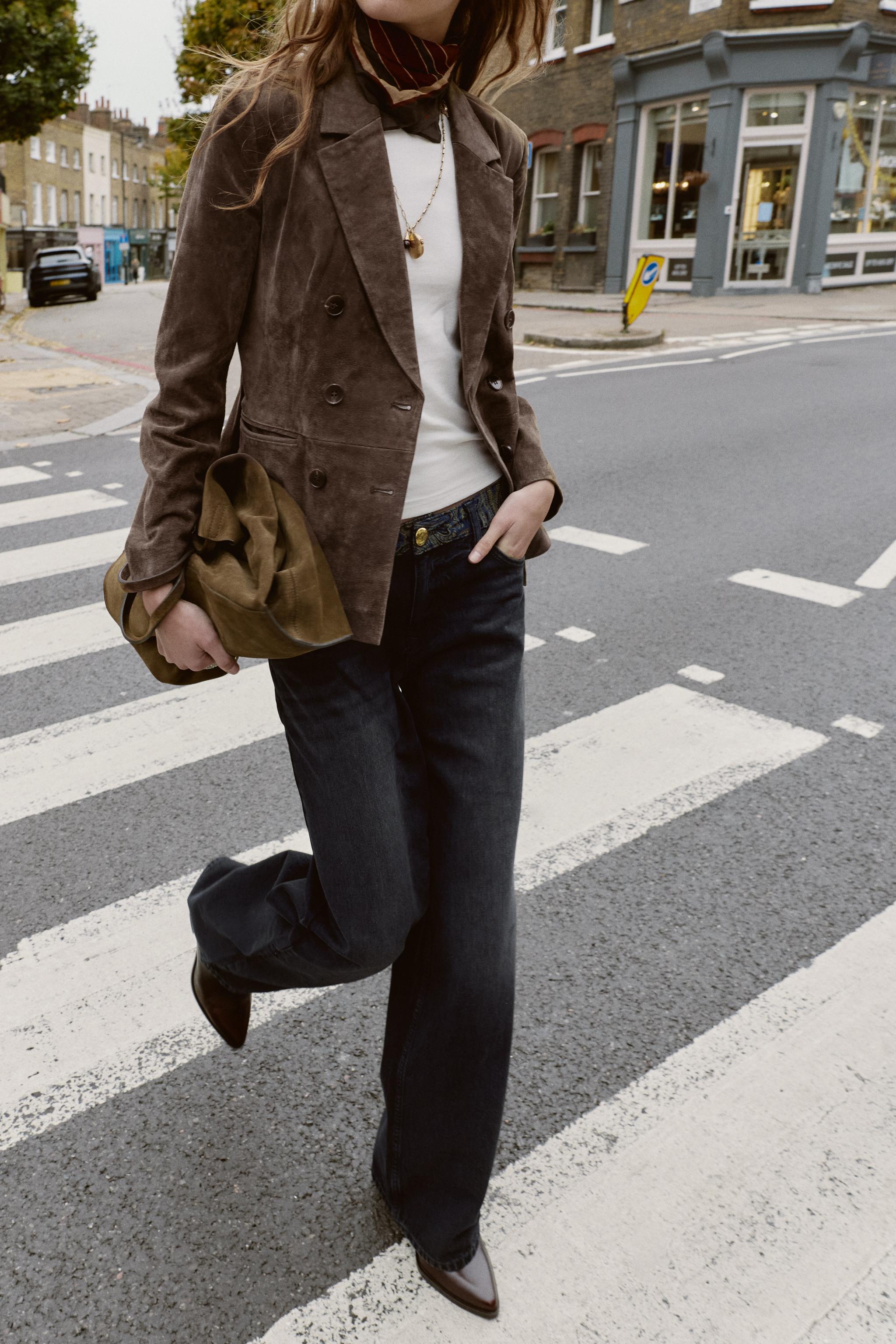 Z1975 MID-RISE JACQUARD WAIST JEANS