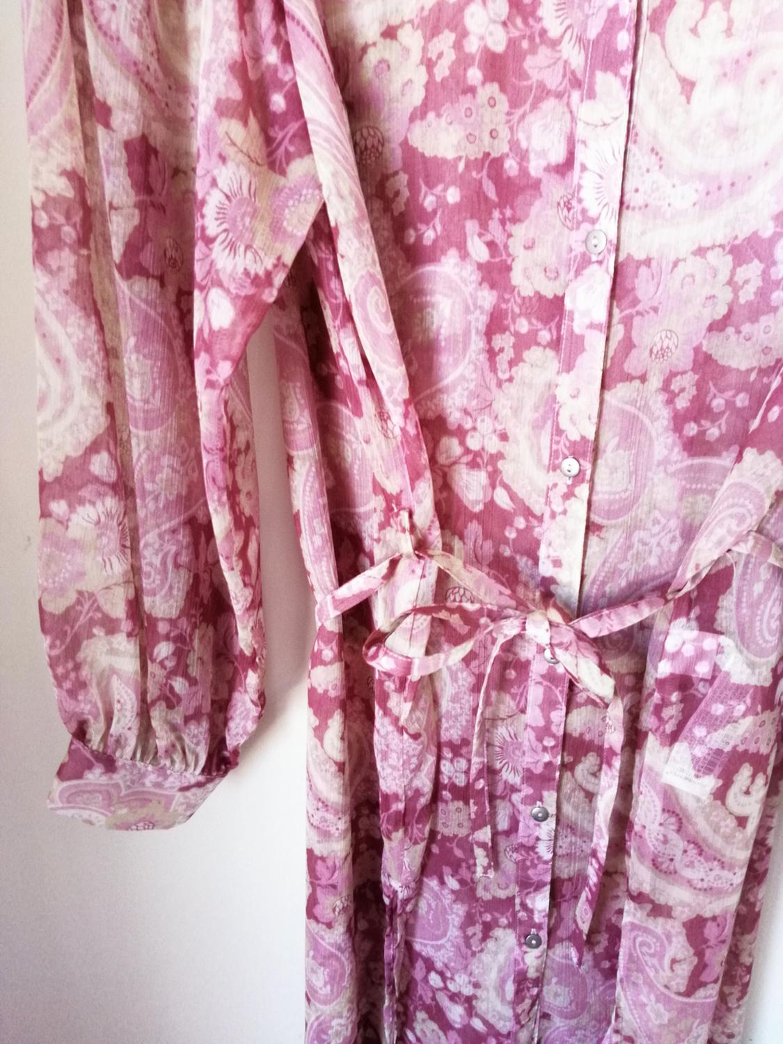 LONG PAISLEY PRINT OVERSIZE BLOUSE - Image 6