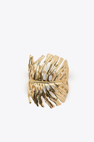LEAF CUFF BRACELET - Golden by Zara - Image 6