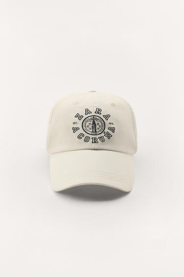 Zara VARSITY 50TH ANNIVERSARY CAP - Ecru
