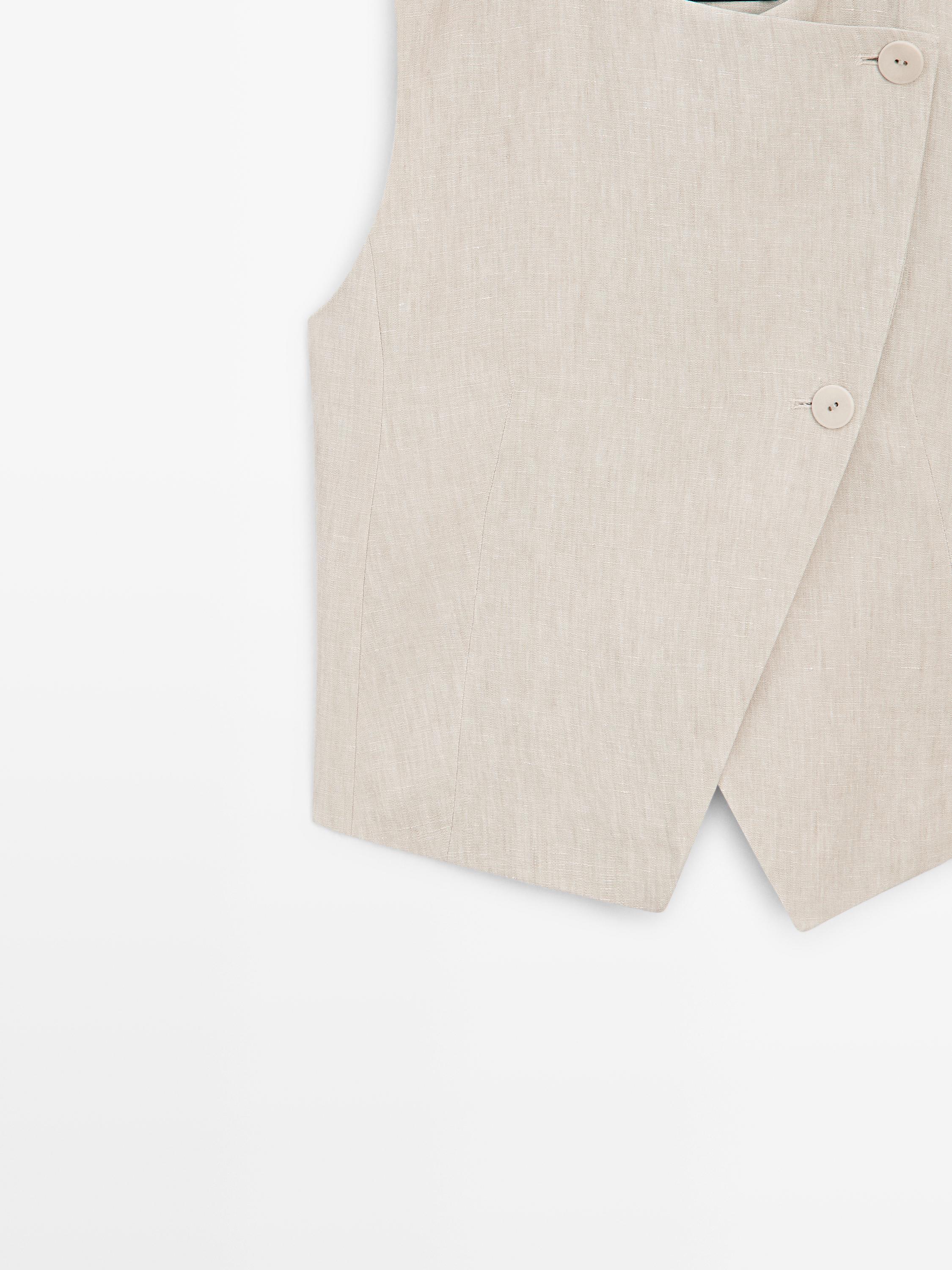 Waistcoat with side button detail