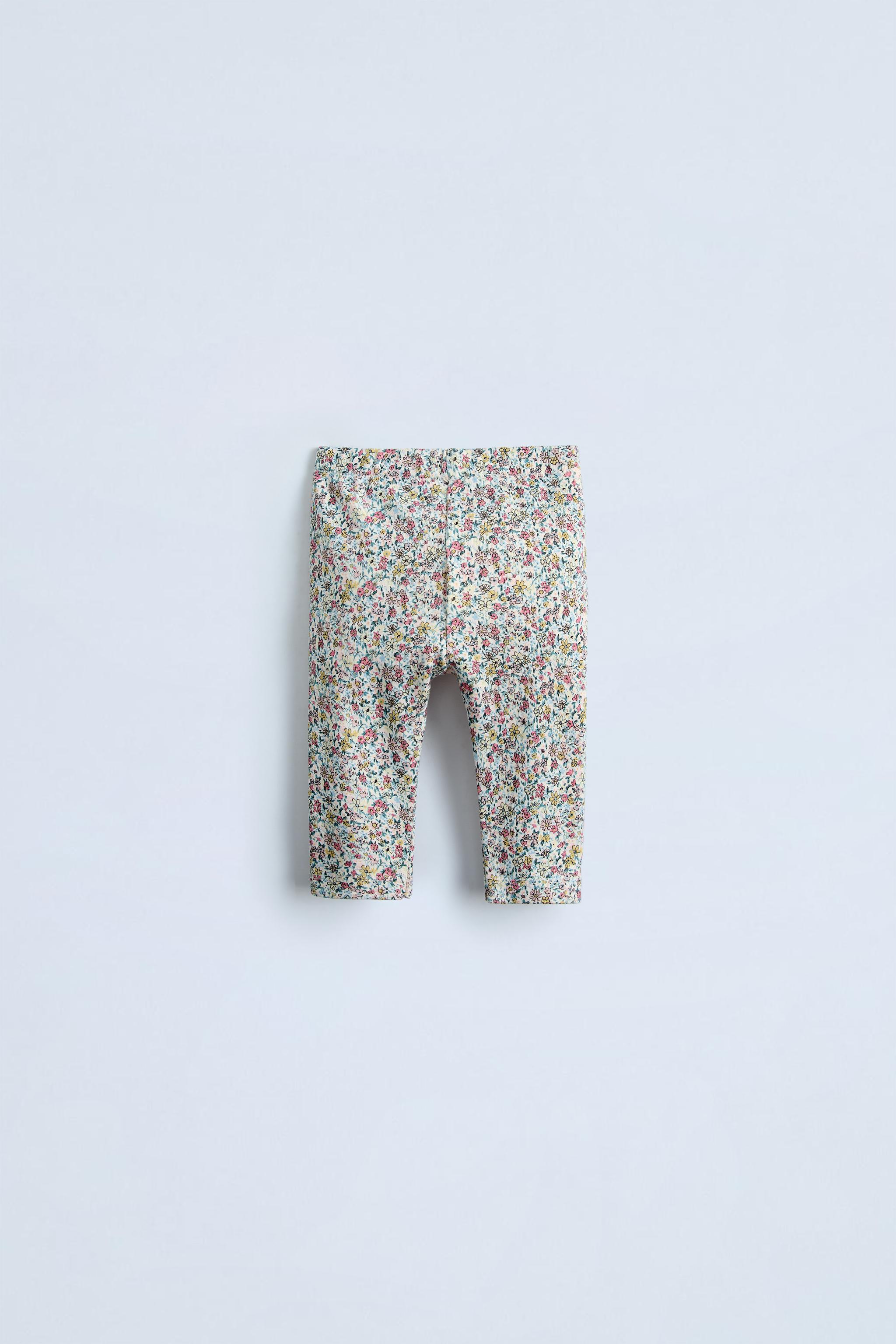 FLORAL PRINT LEGGINGS Pink ZARA Mexico